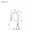 (Eve) Kitchen Faucet AZTAC II BLACK Model image 5