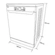 (Mex) Freestanding Dishwasher 15 Place Settings Model DI815DG 8 Programs 3 Special Functions image 6