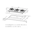 (Hafele) Gas Stove Series 6 3-Burner Horizontal (495.06.087) image 3
