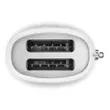(SMEG) 50's Retro Style Aesthetic Toaster Model TSF01WHMEU White Matt image 3