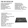 (Tecno) Ceramic Glass Built-in Hob 2 Burners Model TNS HB 207341 GB image 4