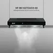 (Eve) Standard Range Hood HF-BK102TOUCH-60 + 2-Burner Built-in Induction Cooktop HB30-2IND294/TC image 4