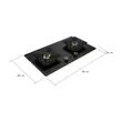 (Tecno) 2-Burner Built-in Gas Hob Model TNP HB 207845 BM PRO image 7