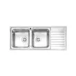 (Mex) Double Bowl Single Drainboard Sink Model DLC202 image 2