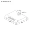 (Eve) Standard Range Hood HF-BK102TOUCH-60 Free Carbon Filter image 3