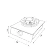(EVE) Single Burner Gas Stove, Countertop Gas Stove, Gas Burner Head HP35-1QFGB image 2