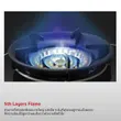 (EVE) Single Burner Gas Stove, Countertop Gas Stove, Gas Burner Head HP35-1QFGB image 5