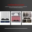 (EVE) Wall-Mounted Range Hood HC-SHADOW-90 PLUS + 2-Burner Tabletop Gas Stove HP75-2Q/FGB Free 1.5m Duct Hose image 12