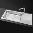 (EVE) Stainless Steel Single Bowl Sink with Drainboard HUDSON 1200/500 image 3