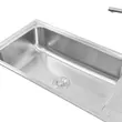 (EVE) Stainless Steel Single Bowl Sink with Drainboard HUDSON 1200/500 image 5