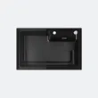 (EVE) ซิงค์ล้างจาน 1 หลุม หินแกรนิตสังเคราะห์ รุ่น PHILLIP 800/520 BLACK รูปที่ 2