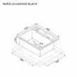 (Eve) NEROLUX 600/500 Composite Granite Sink Black with Free LEXI BLACK Faucet image 5
