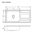 (Eve) Single Bowl Sink EGO 1000/500 Free Cold Water Tap image 3