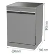 (Gorenje) 60cm A级节能洗碗机 TotalDry 16套餐具容量 型号 GS673A97X 图片 8