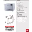 (Teka) Compact Freestanding Dishwasher (LP2 140 WHITE) image 4
