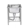 (MEX) Single Large Bowl Kitchen Sink with Stand MEX Model PS706L-RO (Stainless Steel) + Faucet TP230 image 3