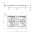 (Foster) 2-Burner Gas Hob FL 7203/032 image 3