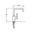 (Teka) Cold Water Tap Curved Square Spout (SKT) image 2