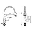 (Hafele) Single Kitchen Sink Faucet with Flexible Hose Adjustable Water Flow 2 Levels - NEO ECO FLE (495.62.033) image 2
