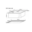 (Tecno) Single Bowl Undermount Sink TNP 1052 U 52 cm Stainless Steel image 3