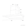 (Tecno) Tecnostar Wall-Mounted Range Hood Model TNS HD 1690 H-CC 90 cm image 6