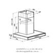 (Hafele) Wall-Mounted Range Hood: Plus Smart Series 60 CM [LAVENTE 60] (495.38.383) image 4