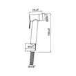 (Hafele) Rinsing Spray Head (485.95.070) image 3