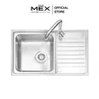 (Mex) Single Bowl Single Drainboard Sink Model DLC81 image 2