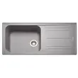 Single Bowl Single Drainboard Synthetic Granite Sink Chromium Color Model MOS11TN image 2