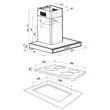 (Hafele) BAYU 60 Wall-Mounted Cooker Hood 495.38.352 + 4-Zone Induction Hob 495.06.152 (495.07.658) with Free Insect Screen image 7