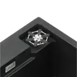 (Eve) Waterfall Kitchen Sink 1 Bowl Synthetic Granite ROMA 750/480 SUPER GREY image 6