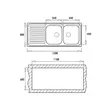 (Teka) Sink VIVAS 120 2B 1D Stainless Steel image 3