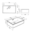 (Smeg) Linea Aesthetic Sink Model VSTQ72-2 image 2