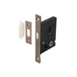 (Hafele) Zinc Alloy Sliding Door Handle with Lock Set, Standard Range (Entrance) Type A, Nickel Matte Black (499.65.040) image 4