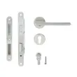 (Hafele) Magnetic Lever Handle Set (Bathroom Model) A (Zinc Alloy) Nickel Satin (489.11.132) image 4