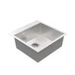 (Mex) Single Bowl Kitchen Sink 50 x 51 cm Stainless Steel AISI 304 Model SQ50-MF image 4
