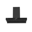(Mex) 2-Burner Gas Cooktop Brass Burners Model V4731M + Box Style Pyramid Range Hood Black K632BFB90 image 4