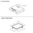 Range Hood Model HF-HSM102AT-90 + Built-in Gas Cooktop Model HB76-2TRDFDMSI image 5