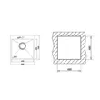 (TEKA) Sink Undermount Single Bowl TEKA TQ 50 1B PVD BLACK image 5