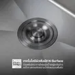 (Eve) Stainless Steel Single Bowl Sink 81 x 51 cm Matte Black LUNA 810/510 Model with Free ANGULAR Faucet image 6