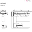 (Hafele) Aluminum Embedded Transom DC Door Closer EN4 (499.30.008) image 4