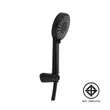 (Hafele) Single Lever Shower Tap, Wall Installation KAPPA + 3-Level Adjustable Hand Shower, Black Matt (485.60.212+495.60.629) image 6