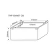 (Tecno) Single Bowl Drop-in Kitchen Sink Model TNP 508457 CB Free Black Sink Faucet ZI18-BLACK (Until 31.12.68 Only) image 6