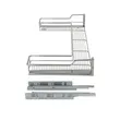 (Hafele) Front Pull-Out Undersink Basket 900mm (495.35.153) image 6