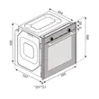 (Tecno) Built-in Electric Oven TNP LENORA 85 BLACK 85 Liters image 3
