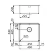 (Foster) S4000 R25 1260 850 Undermount Kitchen Sink image 2