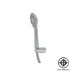 (Hafele) Wall-mounted shower mixer - DANUBE (495.61.079) + hand shower set with hose and holder, 3-level adjustable image 7
