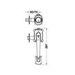 (Hafele) Zinc Alloy Door Lock Handle Standard Model Antique Copper (489.94.358) image 4