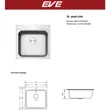 Stainless Steel Kitchen Sink Model SPACE 500/500 image 2