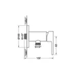 (Hafele) Single Lever Shower Tap, Wall Installation KAPPA + 3-Level Adjustable Hand Shower, Black Matt (485.60.212+495.60.629) image 3